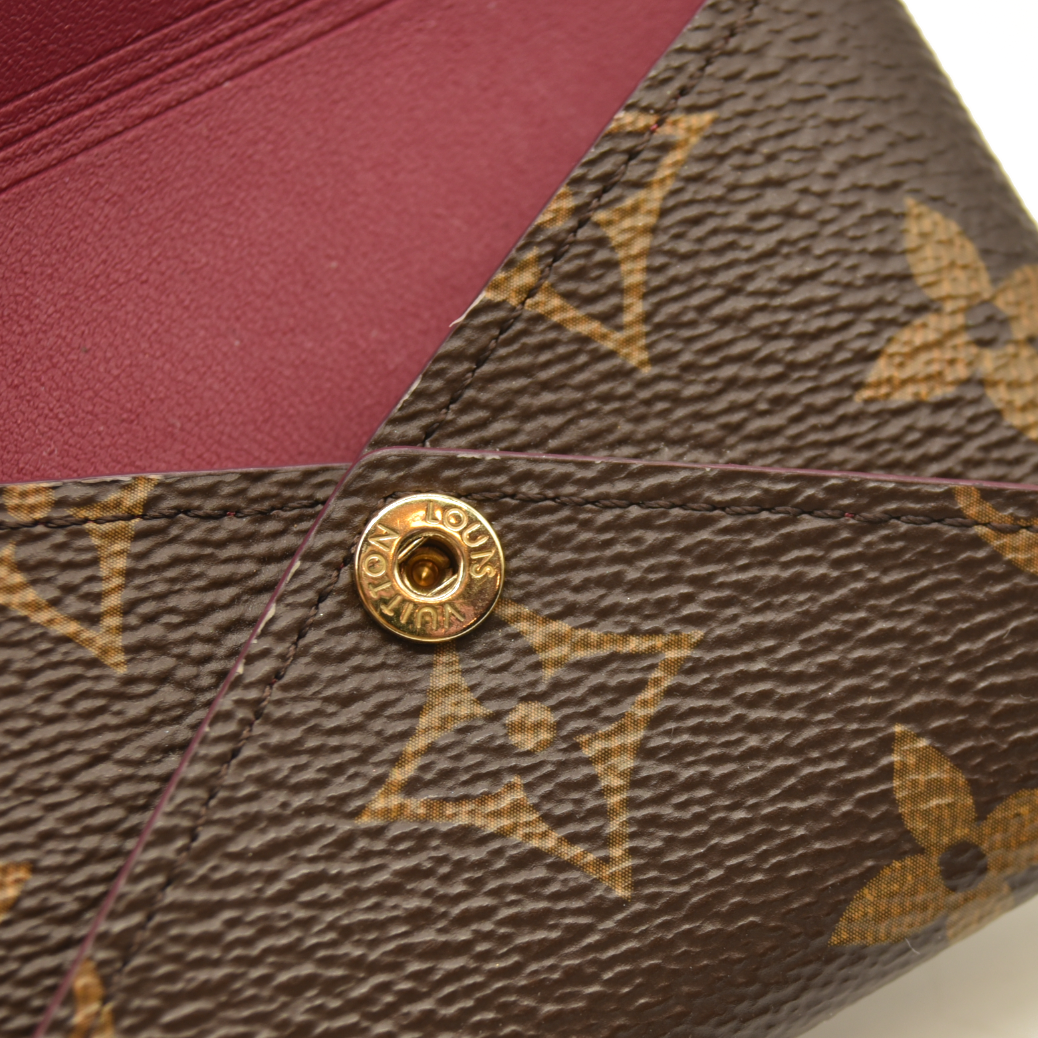 USED Louis Vuitton Monogram Small Kirigami Pochette Insert Fuchsia