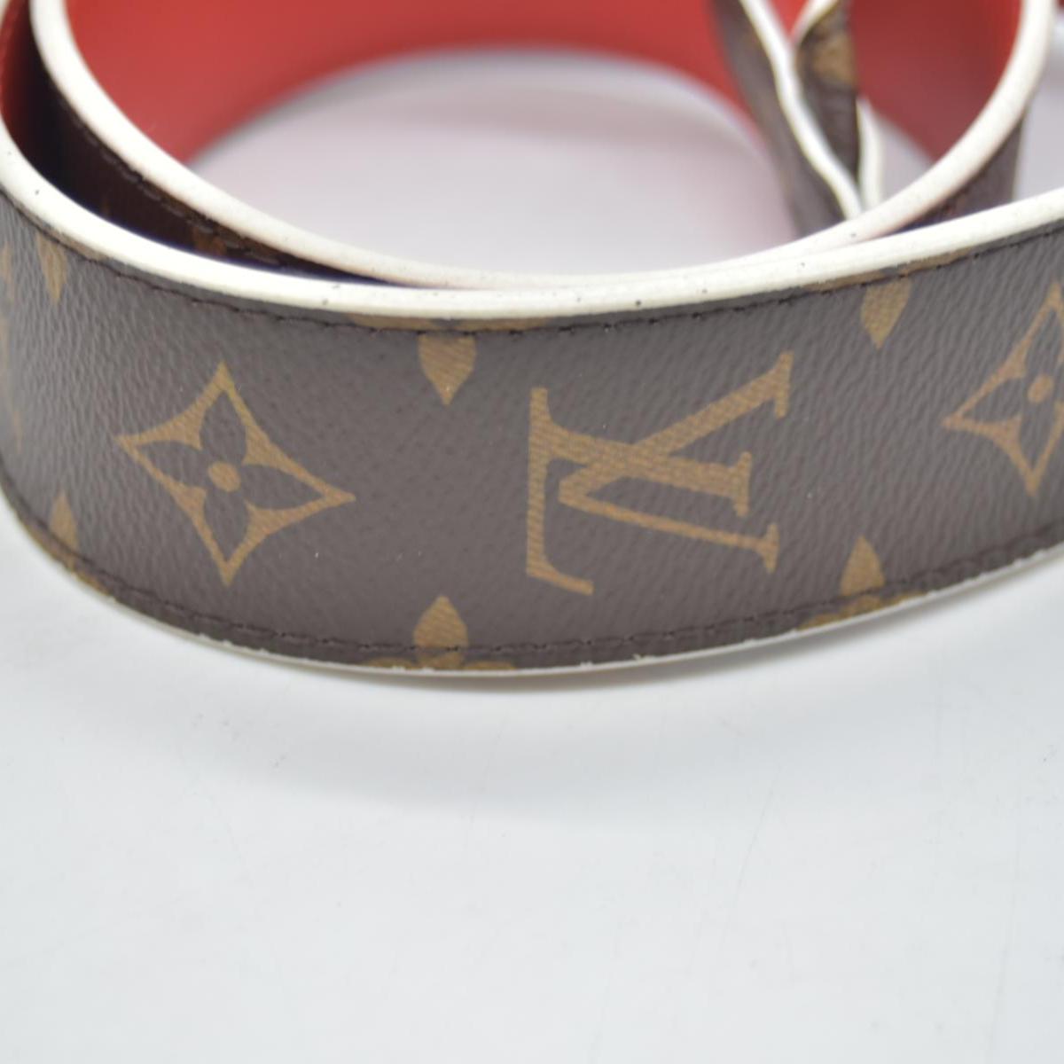 Louis Vuitton Monogram Bandouliere Shoulder Strap Red