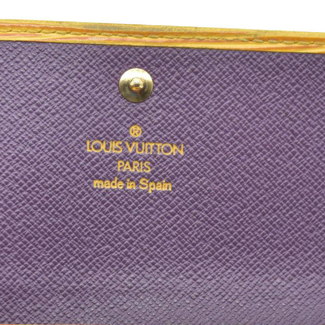 Louis Vuitton Vintage 1996 Yellow Epi Leather Tri-Fold Sarah sWallet CA0090