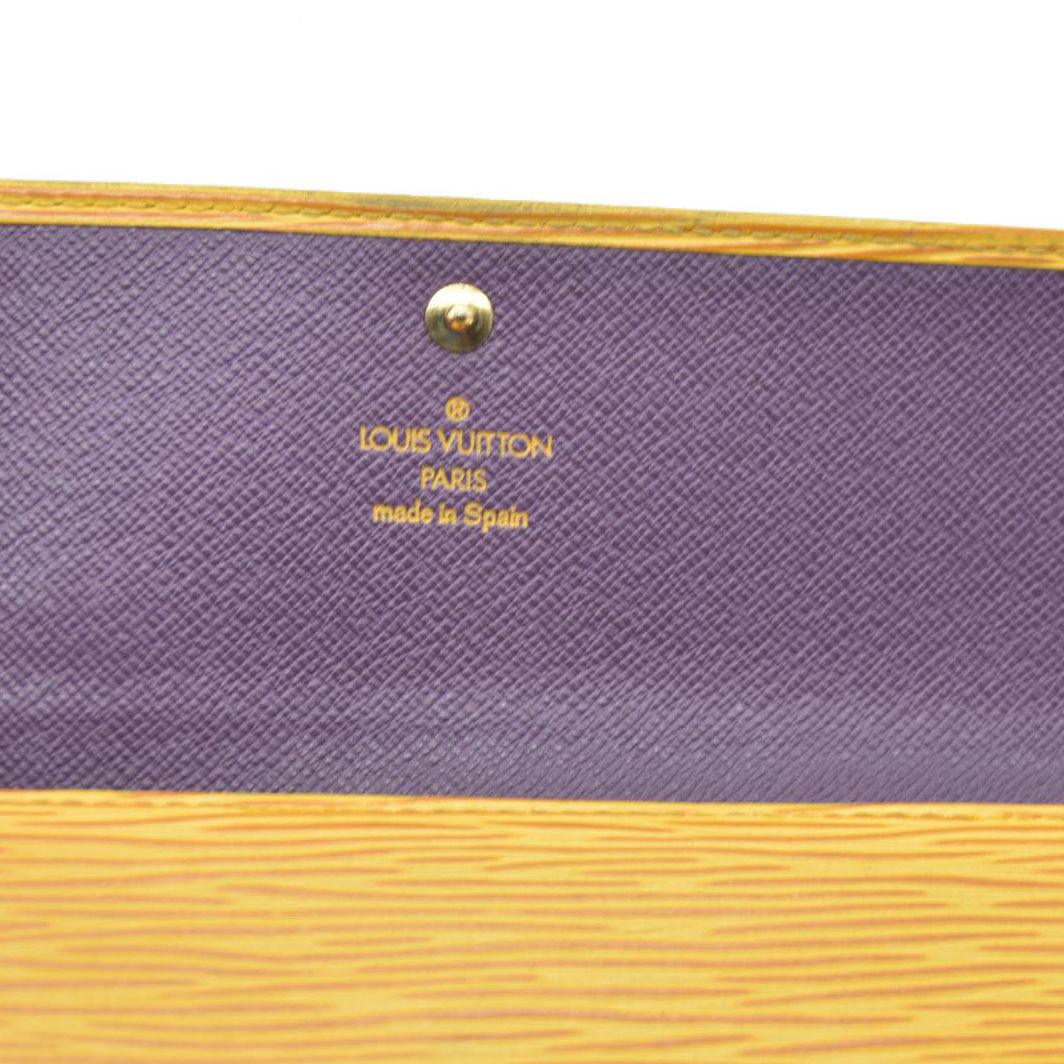Louis Vuitton Vintage 1996 Yellow Epi Leather Tri-Fold Sarah sWallet CA0090