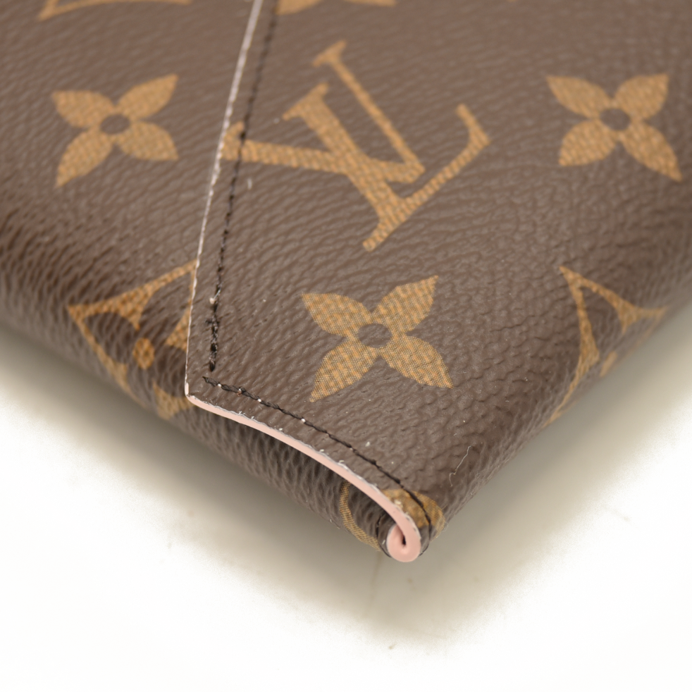 NEW LOUIS VUITTON Monogram Large Kirigami Pochette Insert Rose Ballerine