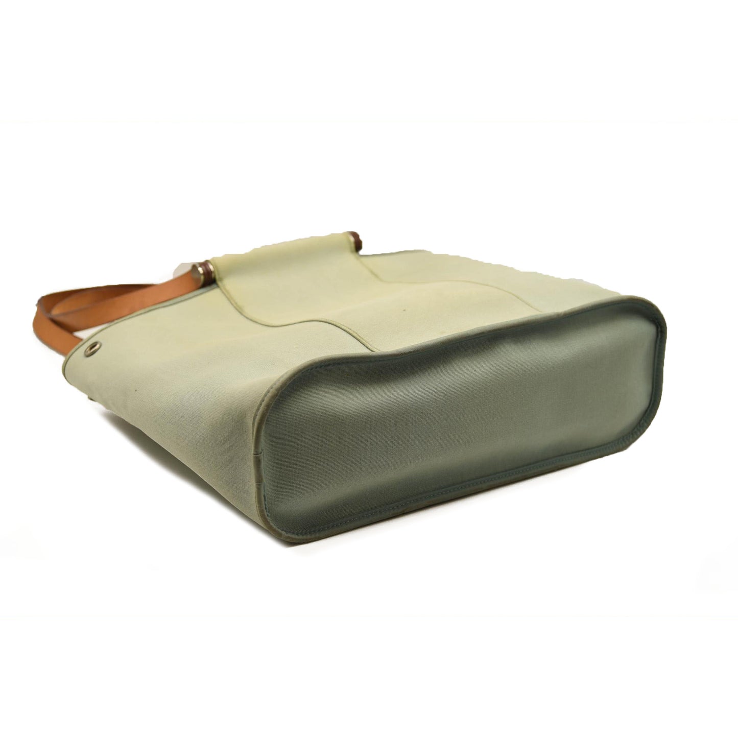 HERMES Toile Cabag 32 PM Light Blue