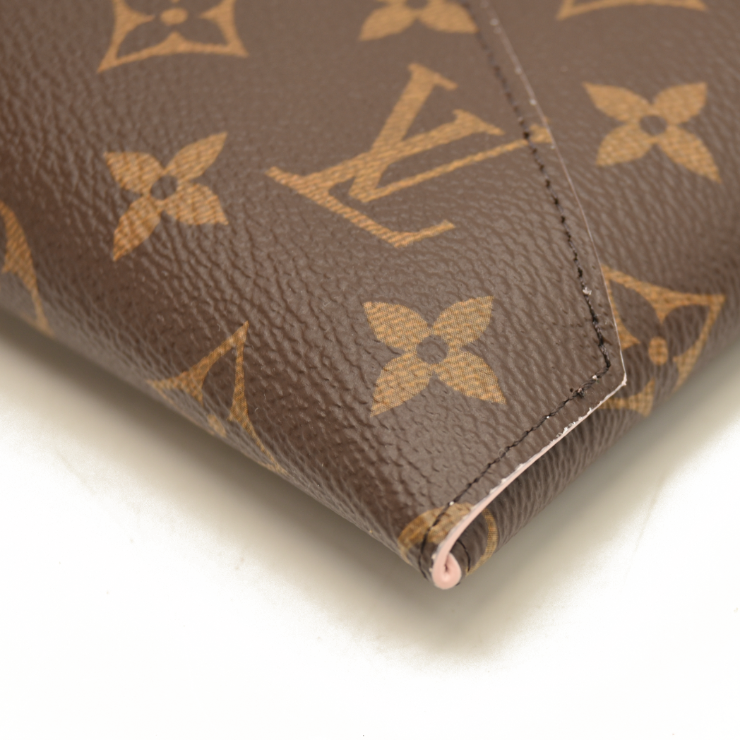NEW LOUIS VUITTON Monogram Large Kirigami Pochette Insert Rose Ballerine