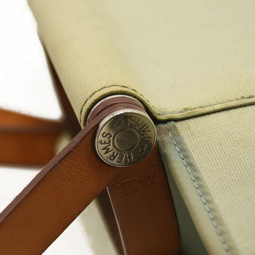 HERMES Toile Cabag 32 PM Light Blue