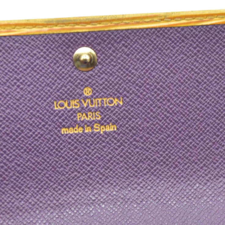 Louis Vuitton Vintage 1996 Yellow Epi Leather Tri-Fold Sarah sWallet CA0090