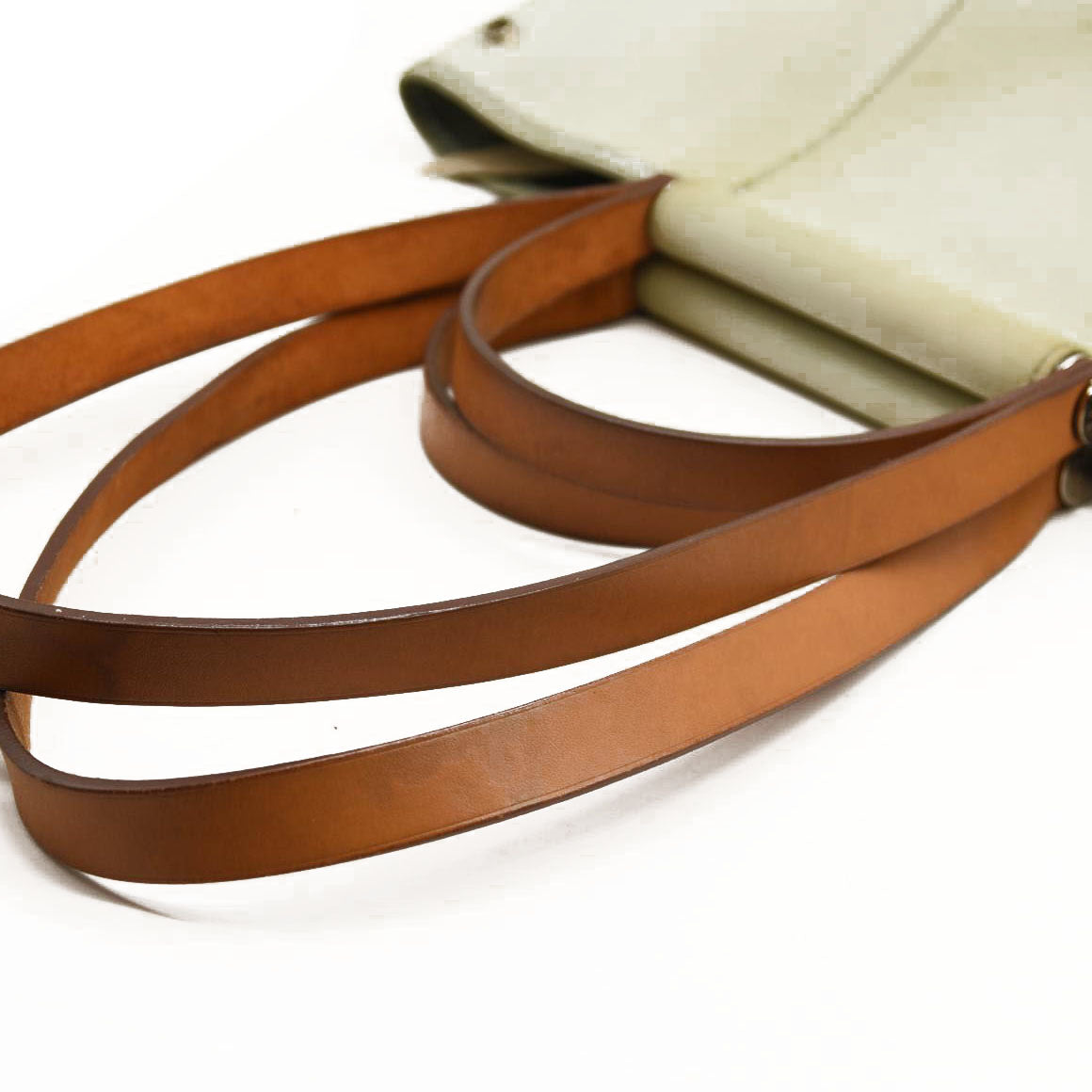 HERMES Toile Cabag 32 PM Light Blue