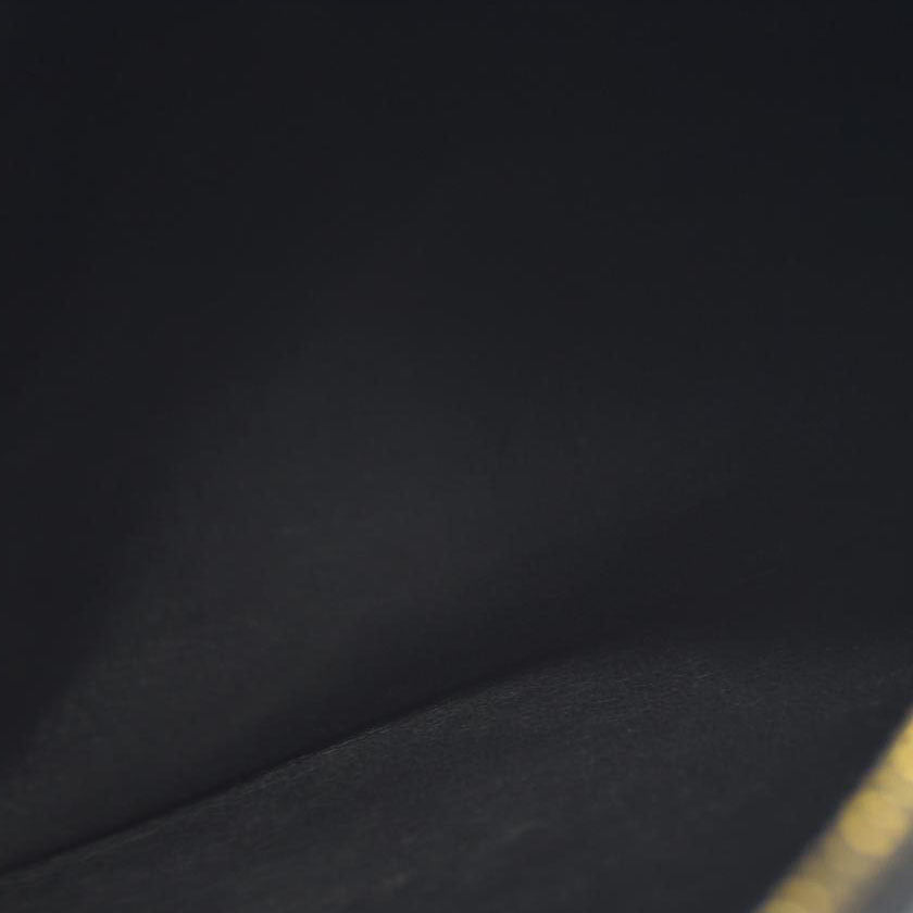 BALENCIAGA Logo Cash Pouch Leather Pouch Bag w/Strap Black Wristlet