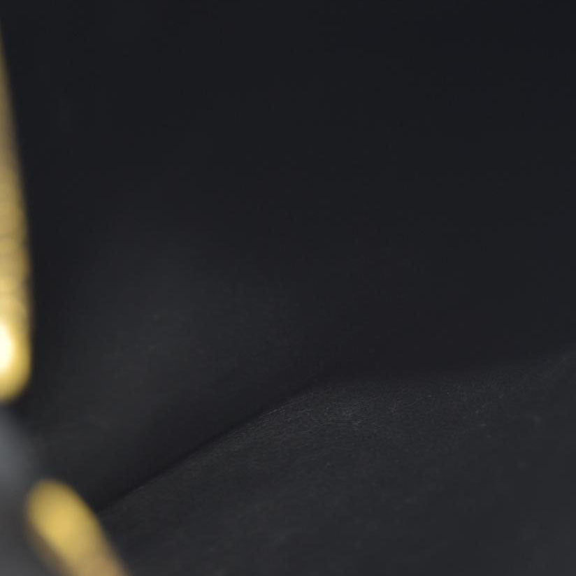 BALENCIAGA Logo Cash Pouch Leather Pouch Bag w/Strap Black Wristlet