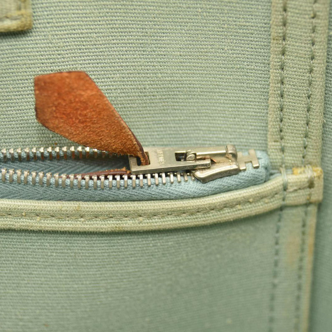 HERMES Toile Cabag 32 PM Light Blue