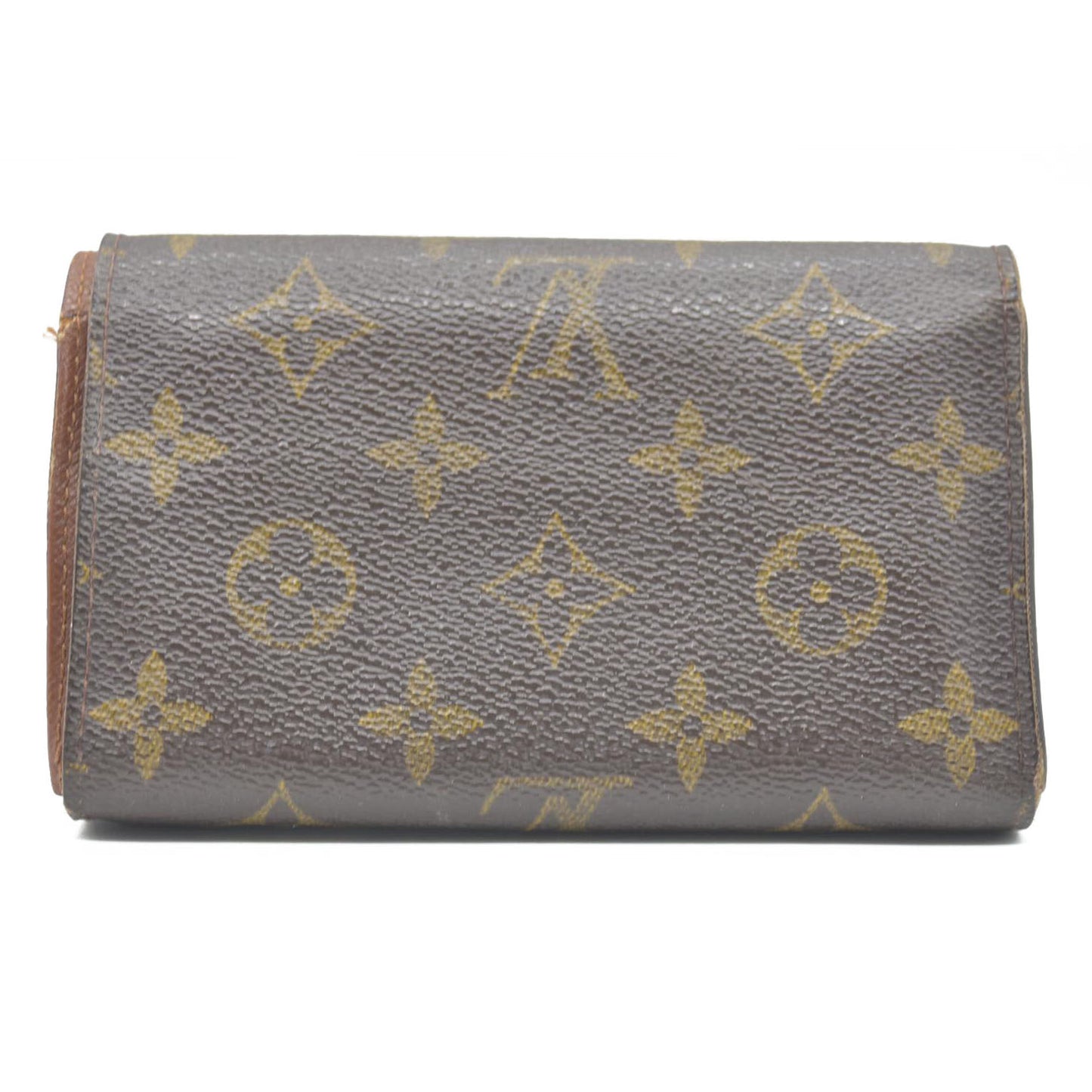 $560 Louis Vuitton  Monogram Porte-Monnaie Tresor Wallet CA0073