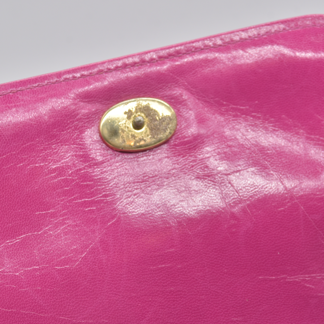 $3500 1986-1988 Chanel Vintage Coco Mark Satin Chain Shoulder Bag Pink
