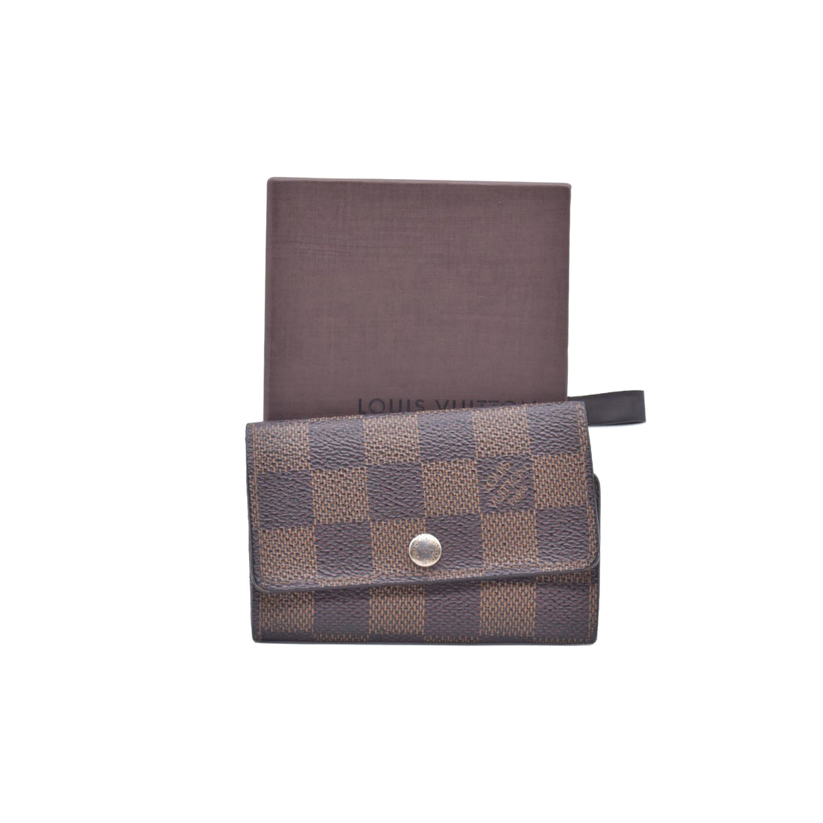 $455 2009 Louis Vuitton Damier Ebene Multicles 6 Key Holder CT1089 CONSIGNMENT 10021071