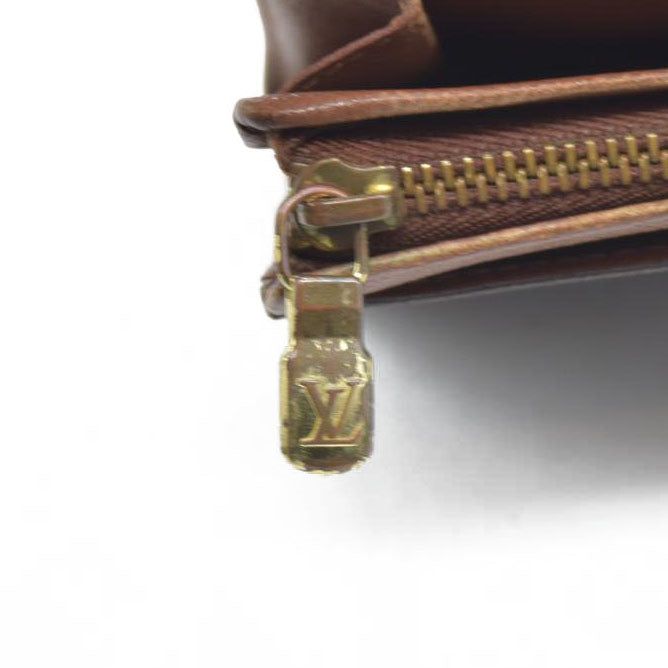 $560 Louis Vuitton  Monogram Porte-Monnaie Tresor Wallet CA0073