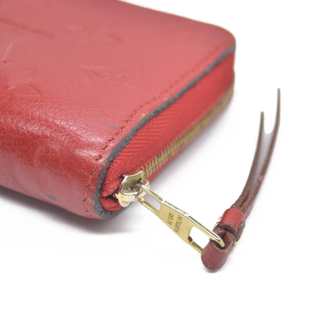Louis Vuitton Monogram Empreinte Zippy Zip Around Wallet Coin Purse $740 TS5114