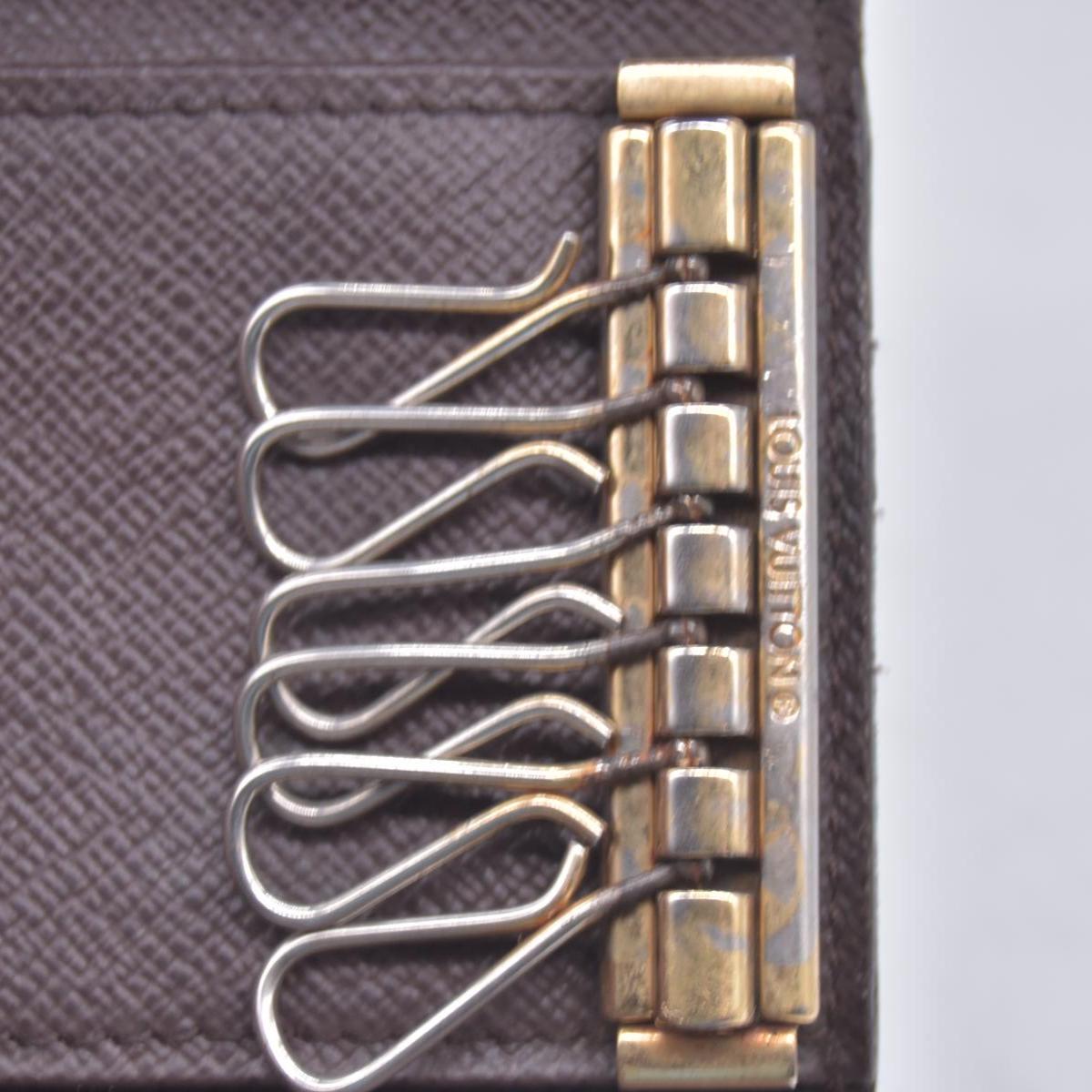 $455 2009 Louis Vuitton Damier Ebene Multicles 6 Key Holder CT1089 CONSIGNMENT 10021071