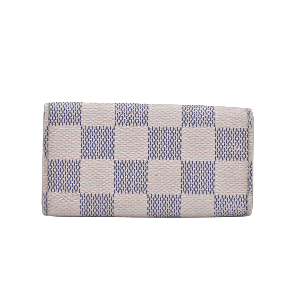 $345 2007 Louis Vuitton Damier Azur Multicles 4 Key Holder FL2027 CONSIGNMENT 10021073