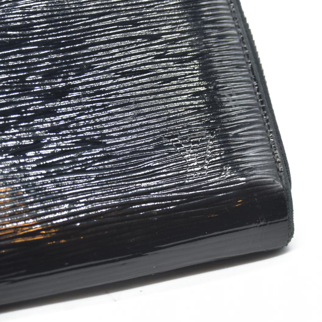 $1100 Louis Vuitton  Epi Electric Zippy Wallet Black