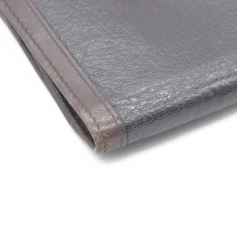 $690 BVLGARI Doppiotondo Leather Bifold Wallet