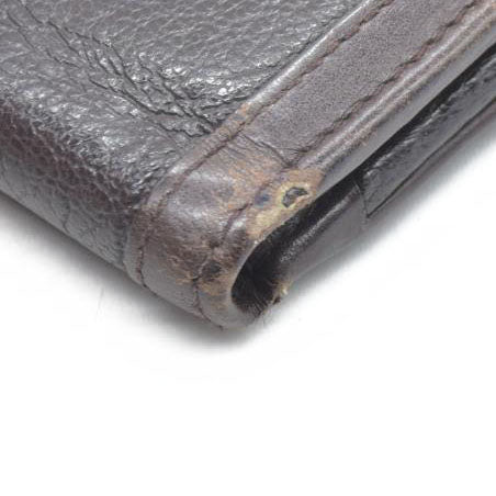 $690 BVLGARI Doppiotondo Leather Bifold Wallet