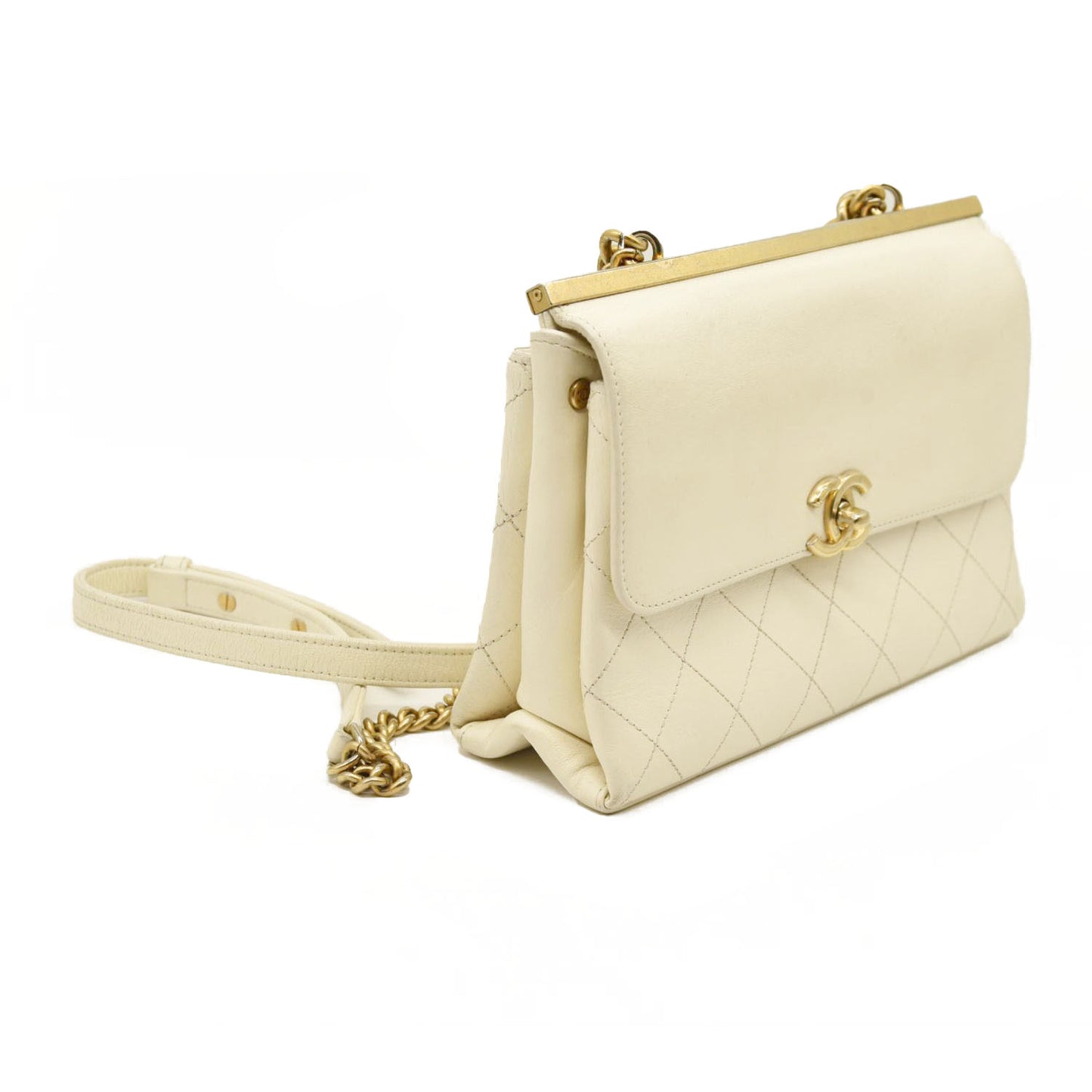 Chanel  Lambskin Quilted Coco Luxe Top Handle Flap  25*