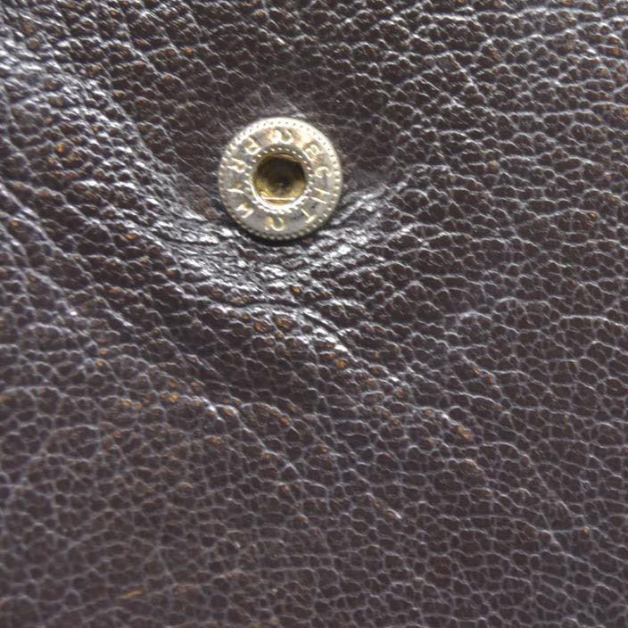 $690 BVLGARI Doppiotondo Leather Bifold Wallet