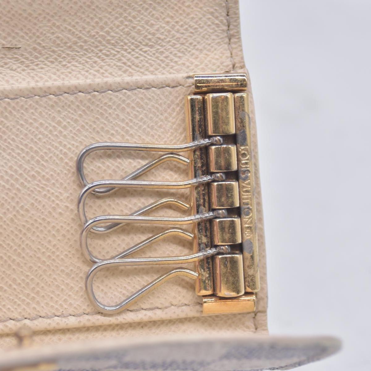 $345 2007 Louis Vuitton Damier Azur Multicles 4 Key Holder FL2027 CONSIGNMENT 10021073