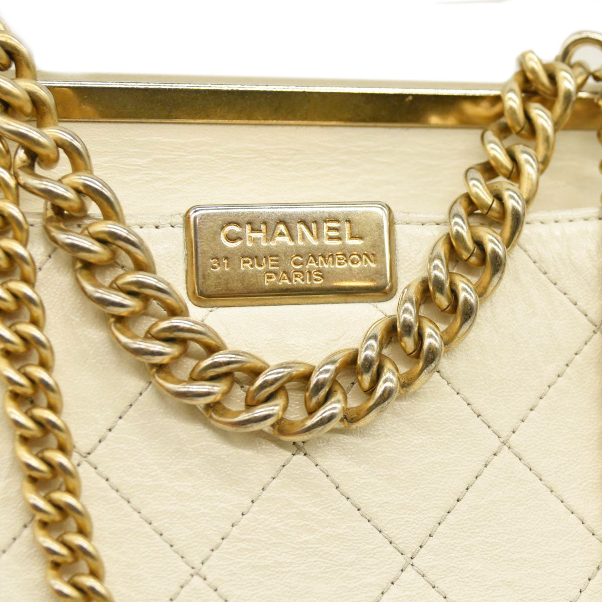 Chanel  Lambskin Quilted Coco Luxe Top Handle Flap  25*