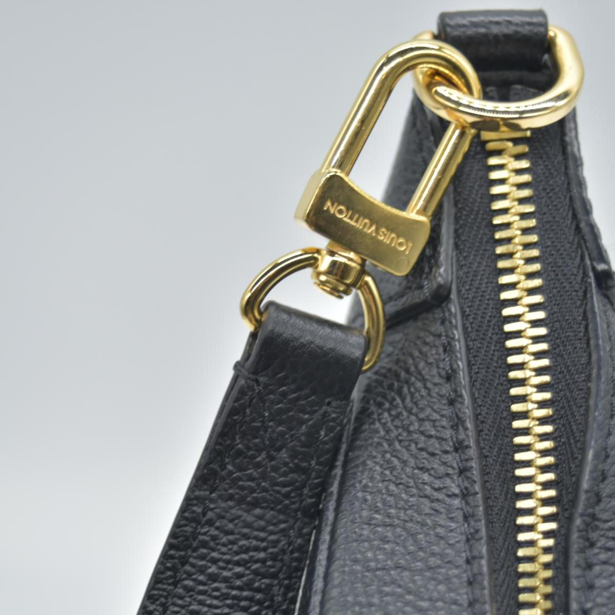 $2640  Louis Vuitton Empreinte Monogram Giant Bagatelle NM Black