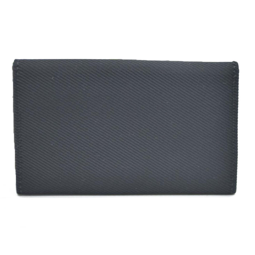 FENDI Logo Plate Canvas 6 Ring Key Case Black/2BG4571
