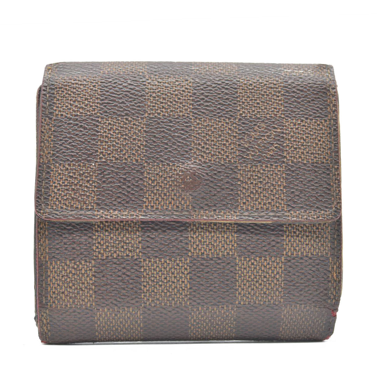 Louis Vuitton Monogram Portefeiulle Elise Trifold Wallet Brown