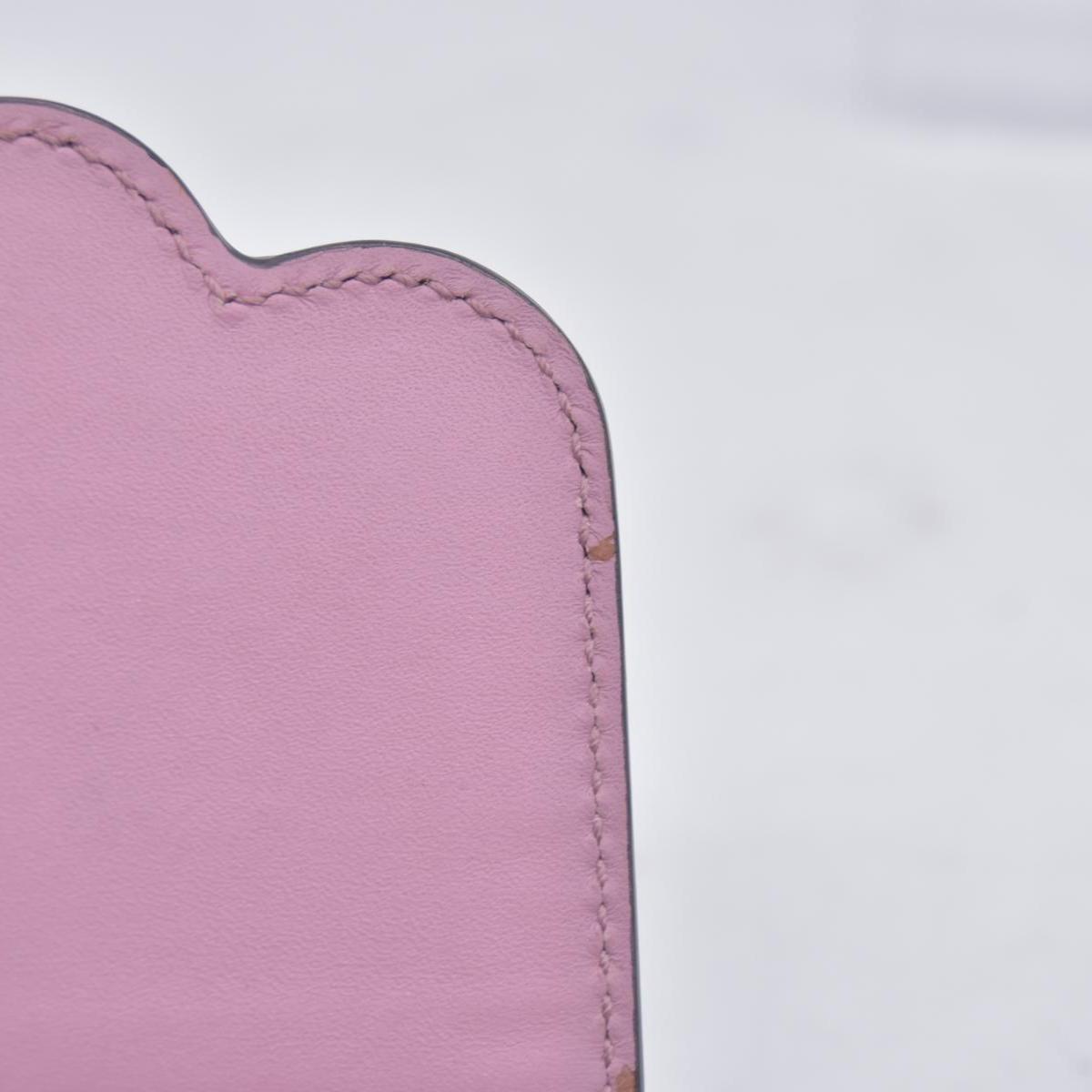 Gucci GG Supreme Monogram Pearl Studded French Wallet Pink CONSIGNMENT
