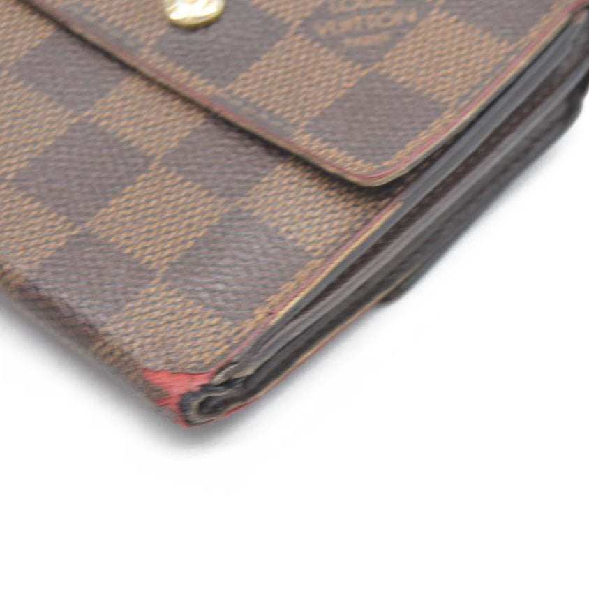 Louis Vuitton Monogram Portefeiulle Elise Trifold Wallet Brown
