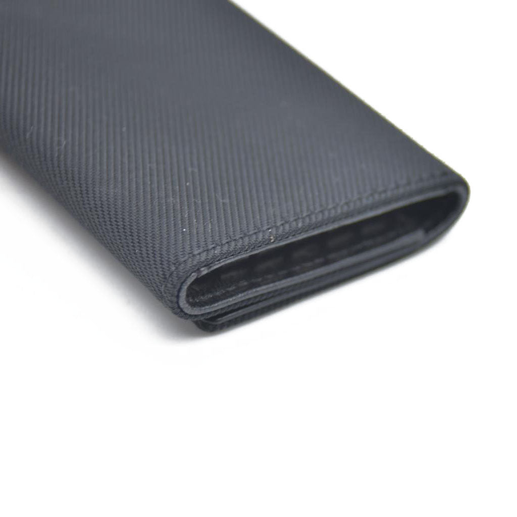 FENDI Logo Plate Canvas 6 Ring Key Case Black/2BG4571