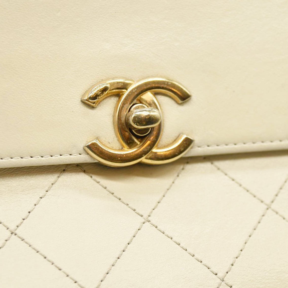 Chanel  Lambskin Quilted Coco Luxe Top Handle Flap  25*