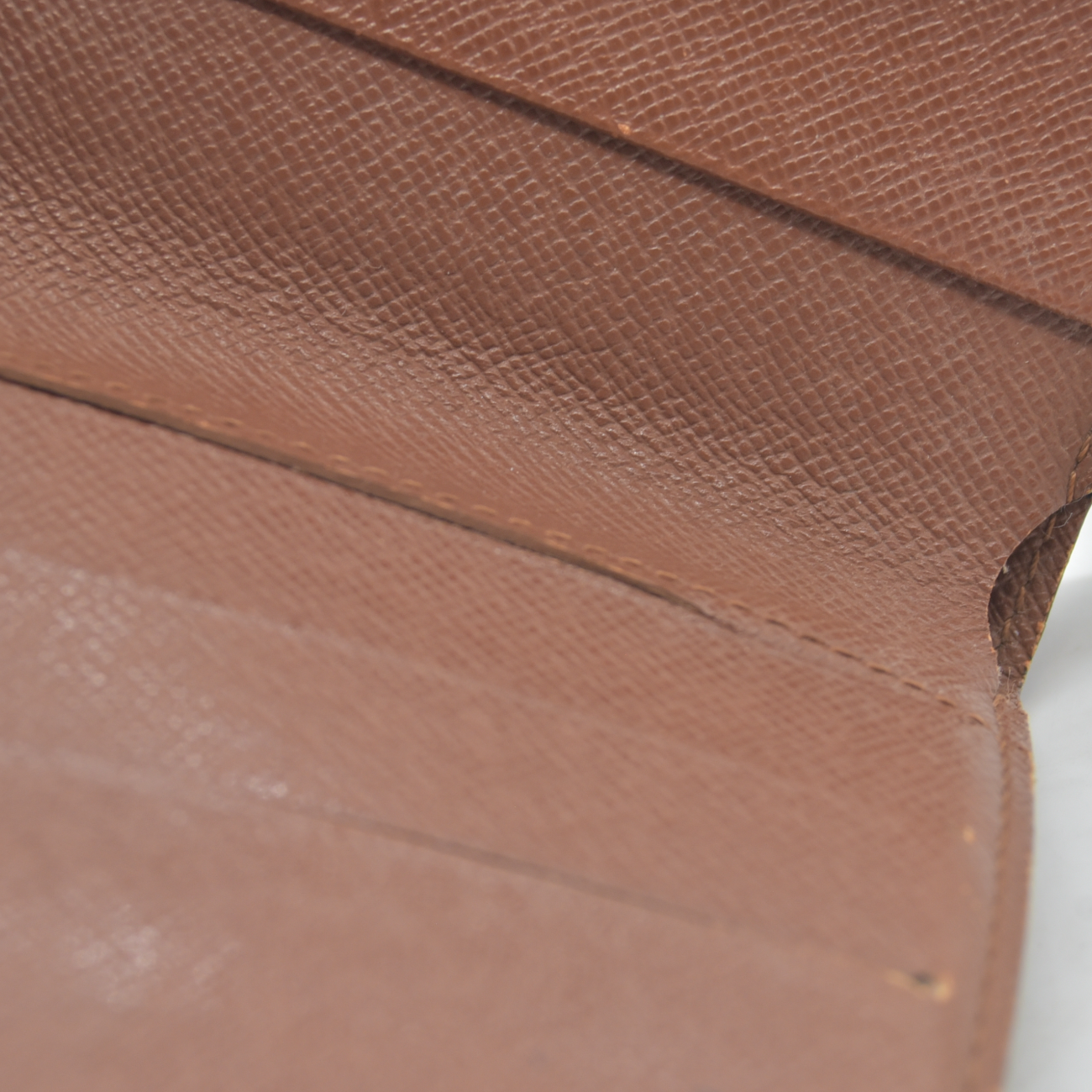 $590 2003 Louis Vuitton Monogram Compact Zip Bifold Wallet Brown CA0063
