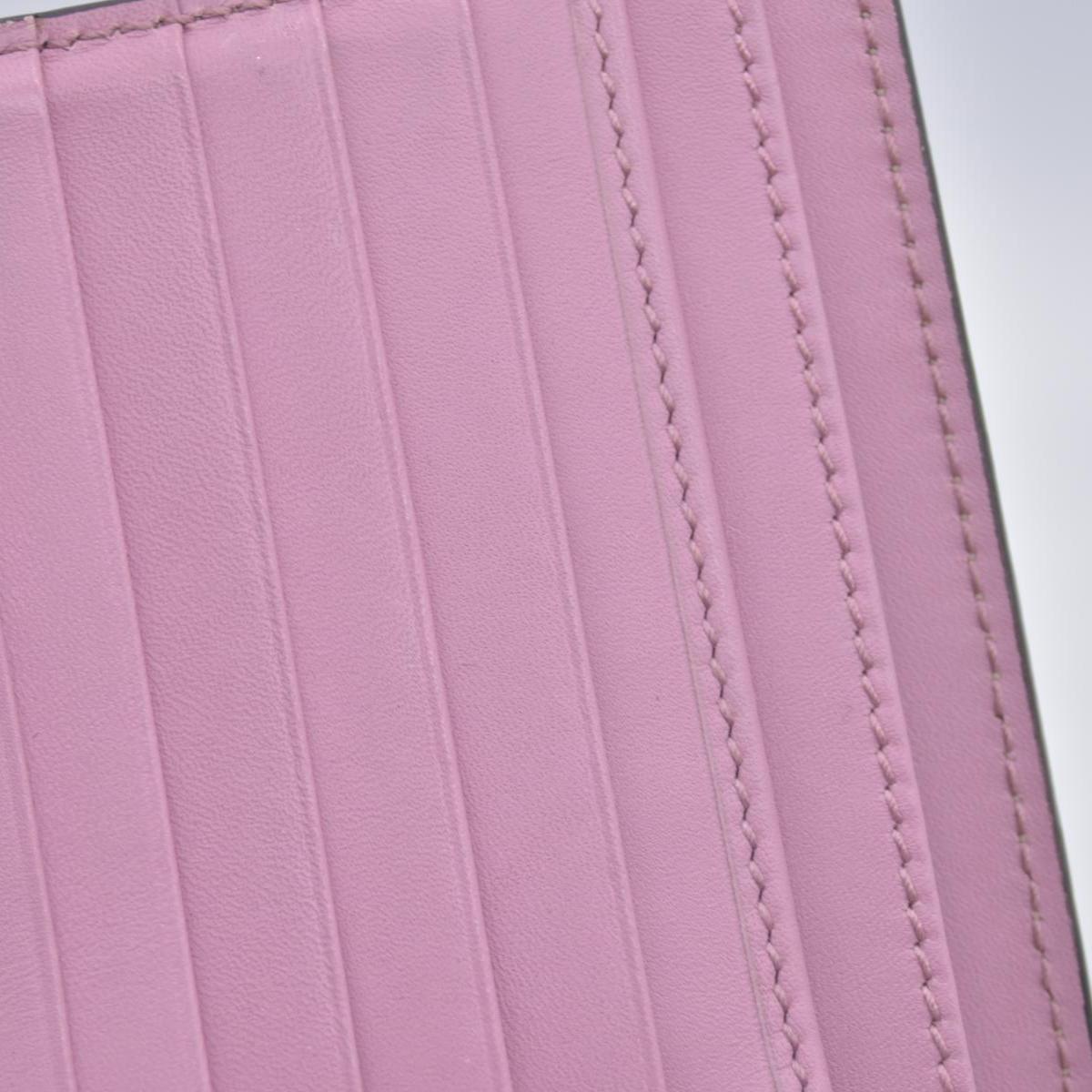 Gucci GG Supreme Monogram Pearl Studded French Wallet Pink CONSIGNMENT