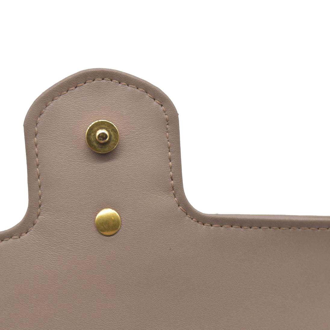 $1450 Gucci Double G Marmont Super Mini Beige Leather Crossbody Bag