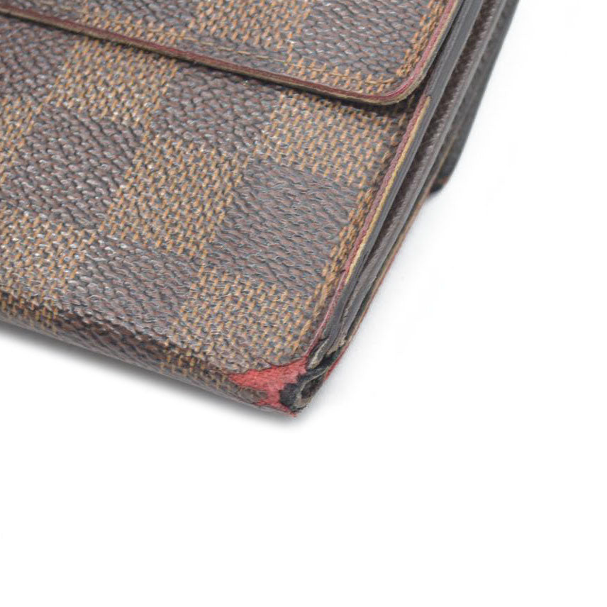 Louis Vuitton Monogram Portefeiulle Elise Trifold Wallet Brown