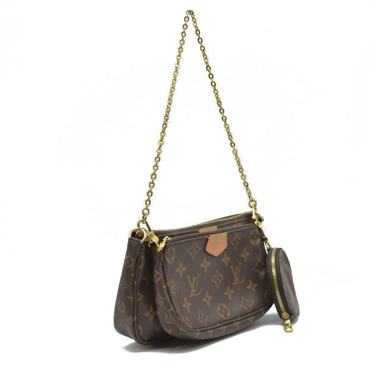 Louis Vuitton  Monogram Multi Pochette Accessories Rose Clair SN4270/RFID