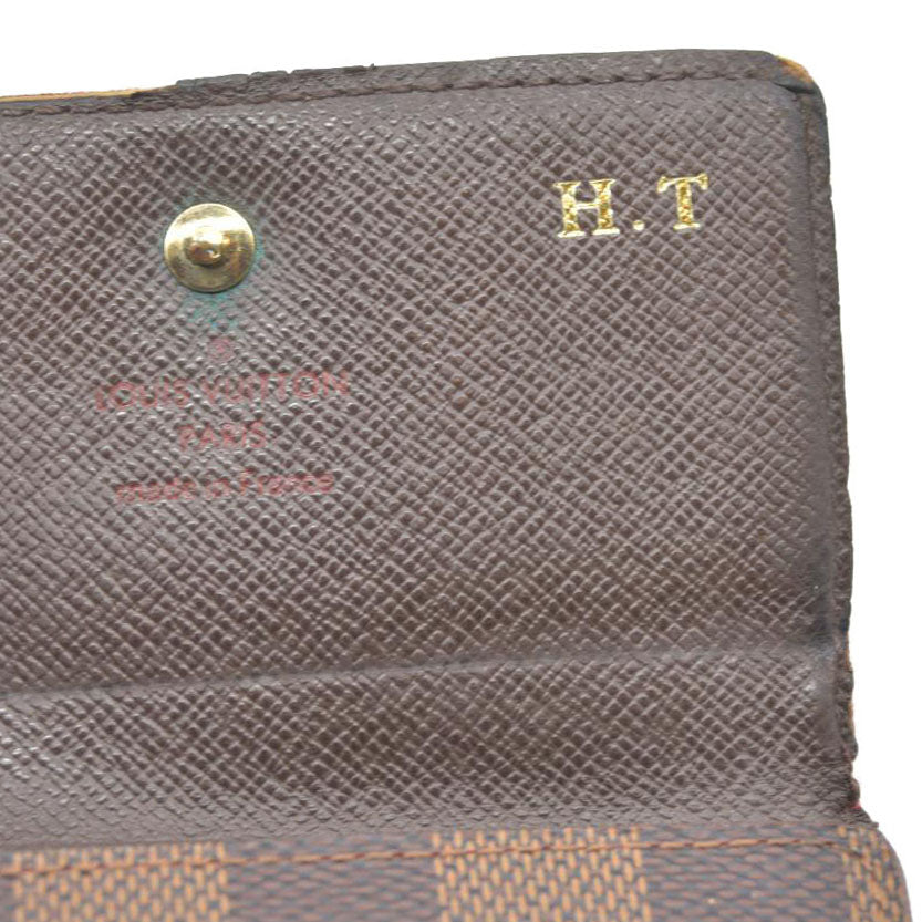 Louis Vuitton Monogram Portefeiulle Elise Trifold Wallet Brown