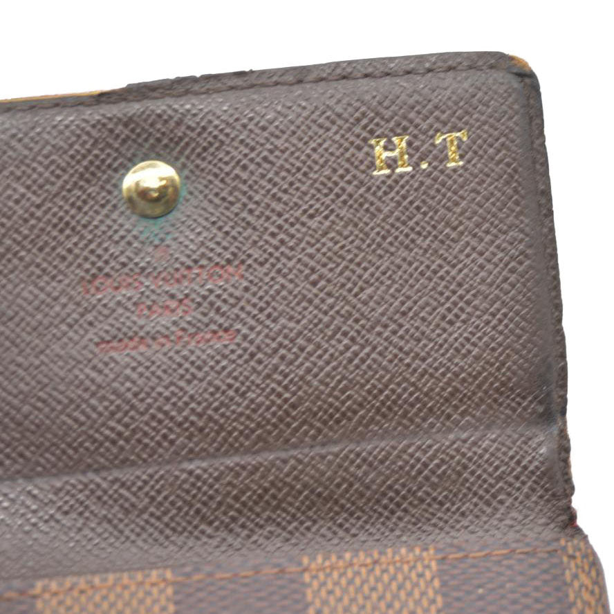 Louis Vuitton Monogram Portefeiulle Elise Trifold Wallet Brown
