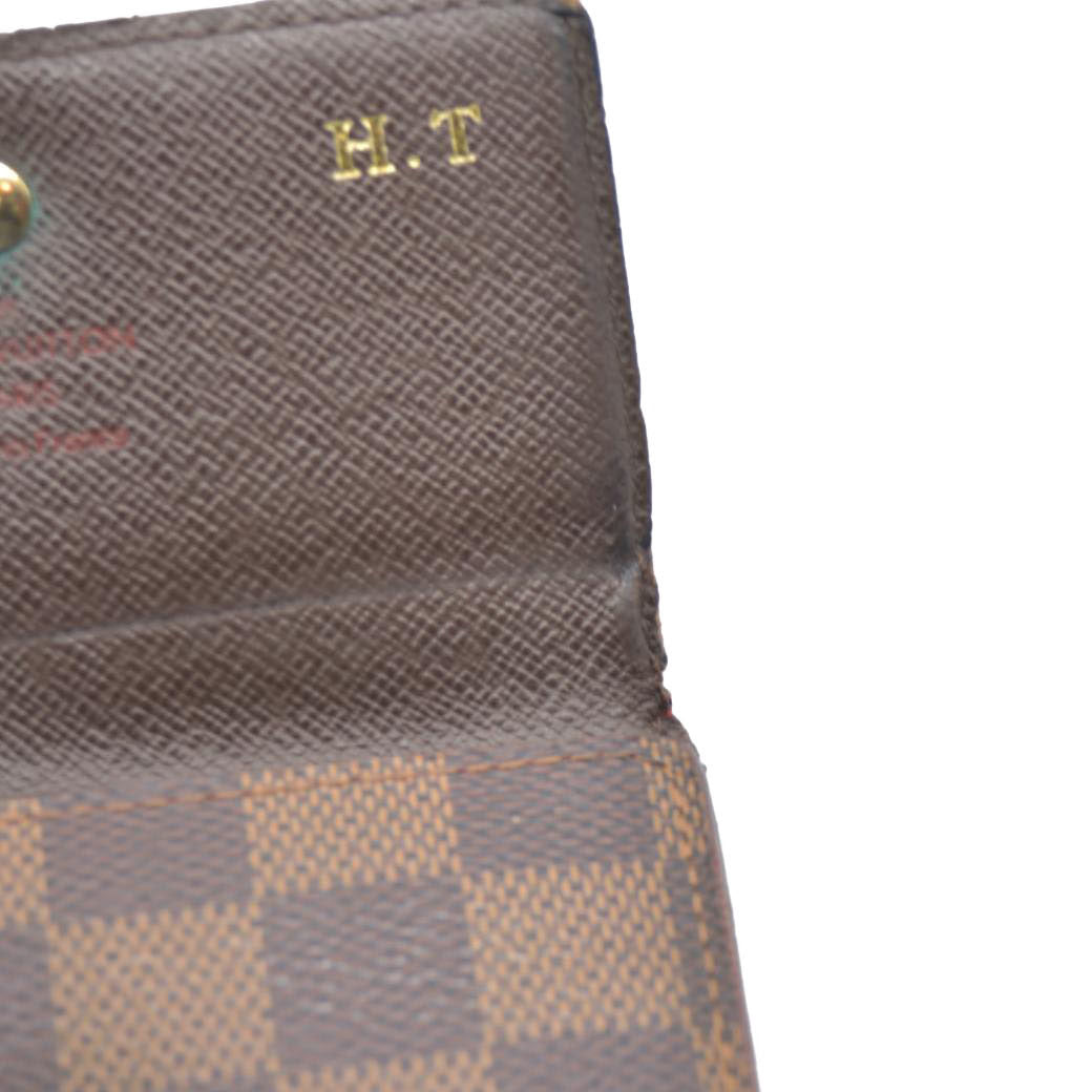 Louis Vuitton Monogram Portefeiulle Elise Trifold Wallet Brown