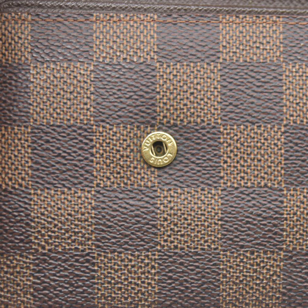 Louis Vuitton Monogram Portefeiulle Elise Trifold Wallet Brown