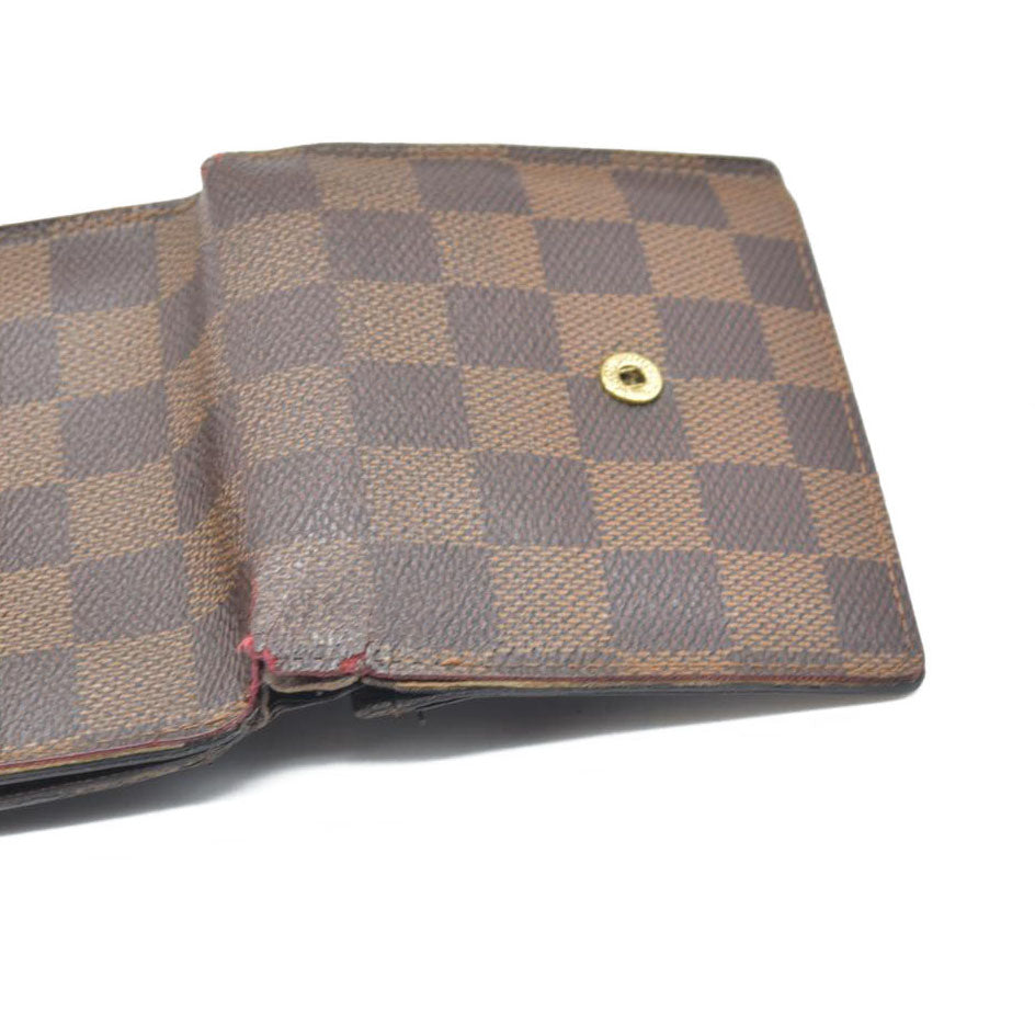 Louis Vuitton Monogram Portefeiulle Elise Trifold Wallet Brown