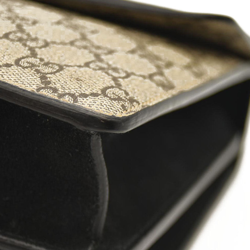 GUCCI  GG Supreme Monogram Small Dionysus Shoulder Bag Black