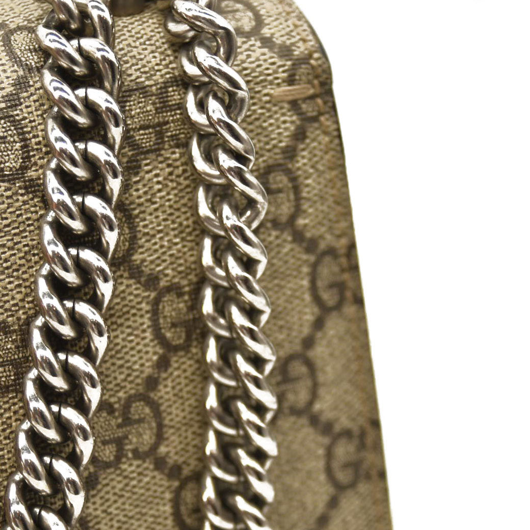 GUCCI  GG Supreme Monogram Small Dionysus Shoulder Bag Black