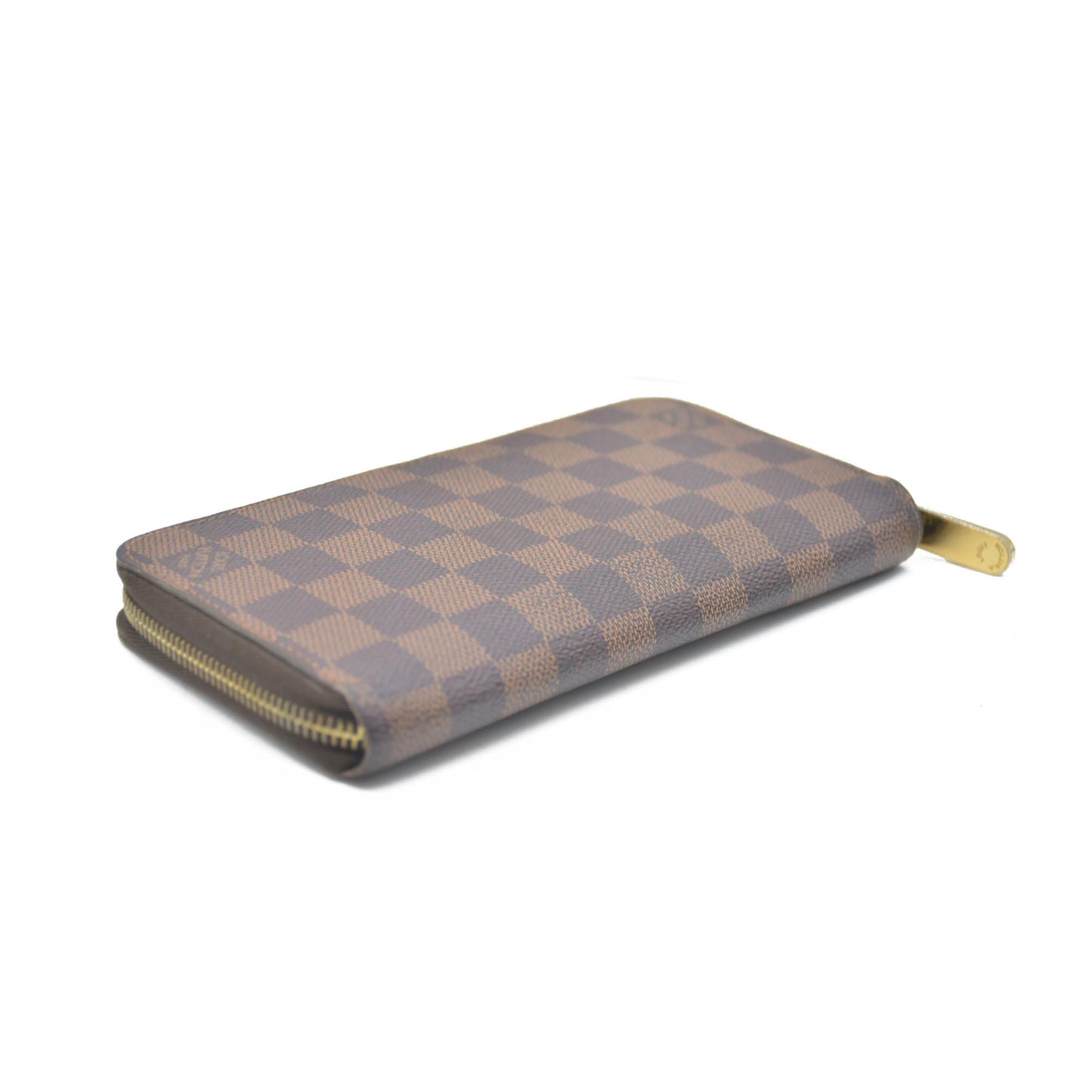 Louis Vuitton Damier Zippy Zip Around Long Wallet Purse Brown CA1162 $915
