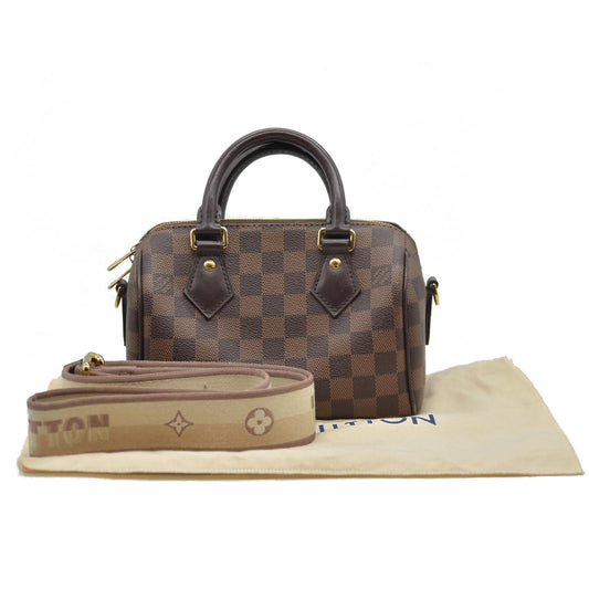 Louis Vuitton  Damier Ebene Speedy Bandouliere 20