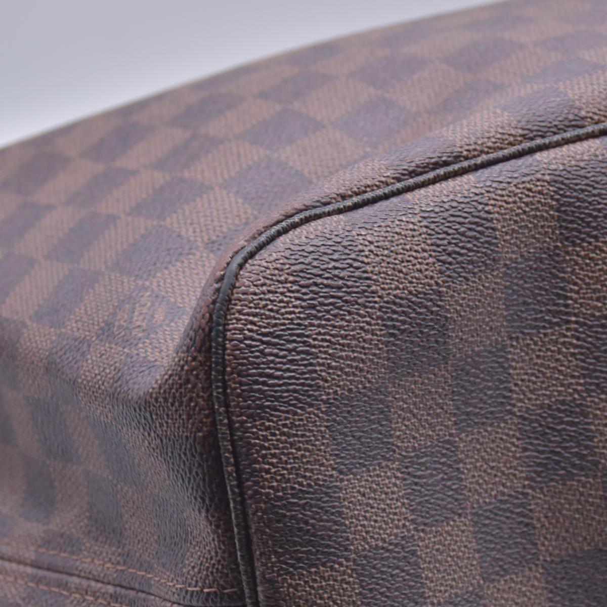 $2240 2009 Louis Vuitton Damier Ebene Neverfull MM Cherry AR0049 CONSIGNMENT 10021074