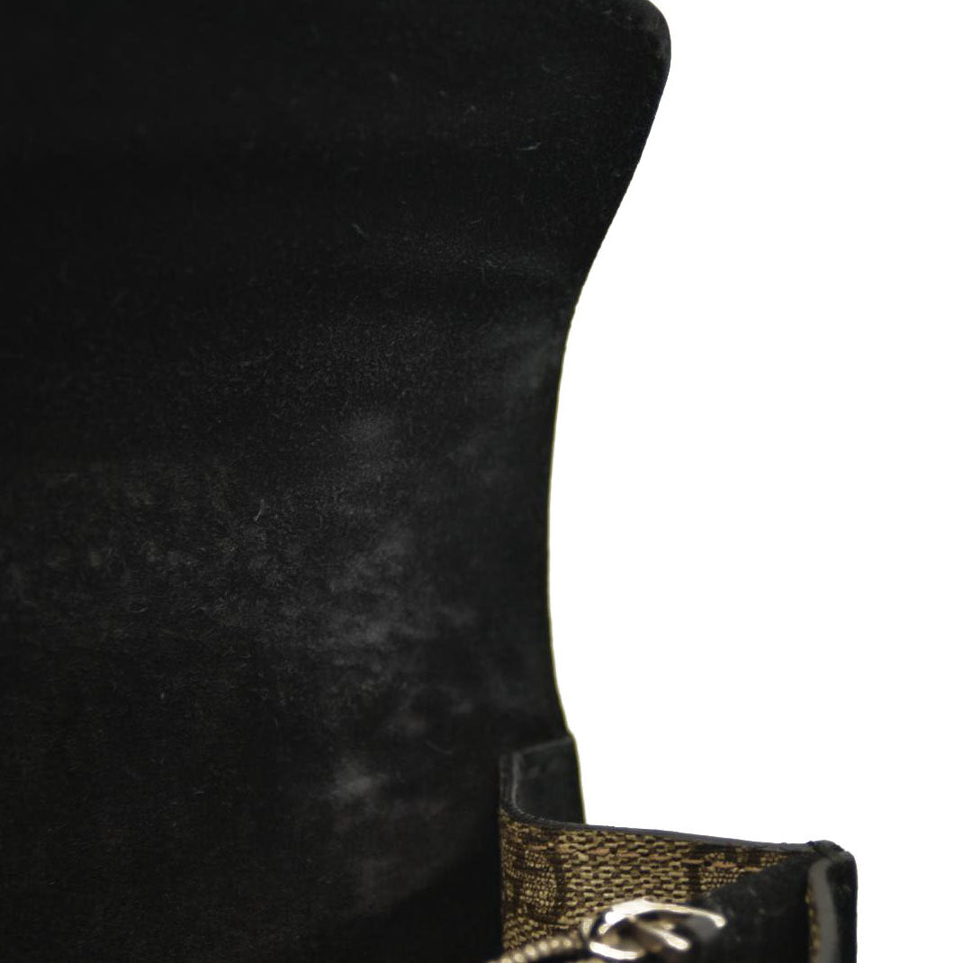 GUCCI  GG Supreme Monogram Small Dionysus Shoulder Bag Black
